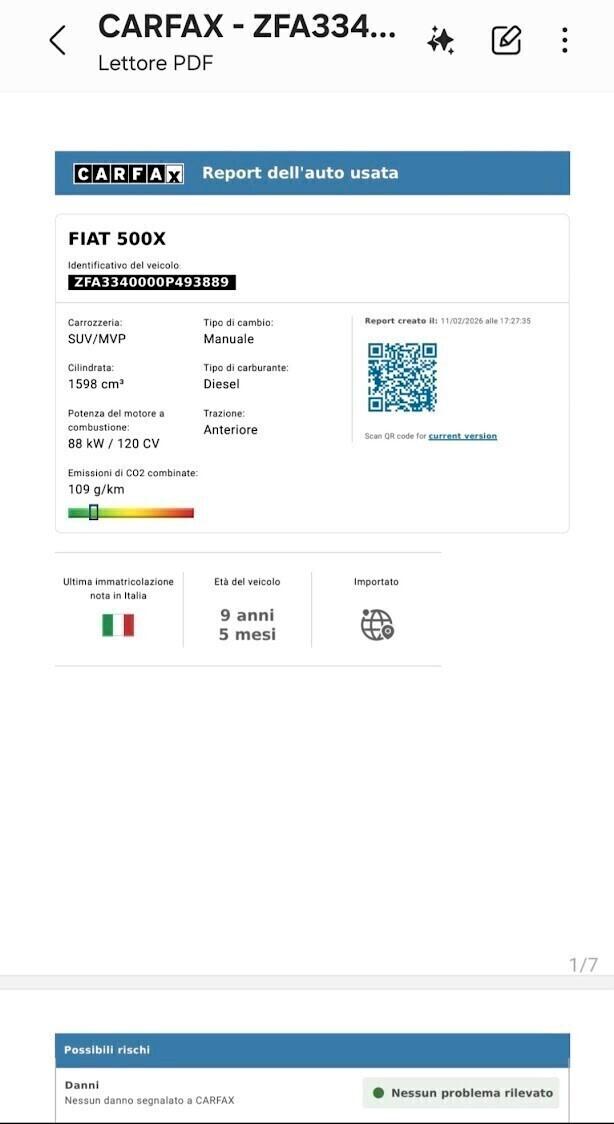 Fiat 500X 1.6 MultiJet 120 CV Pop Star