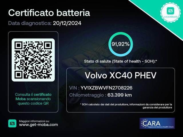 VOLVO XC40 T4 Recharge Plug-in Hybrid Inscription