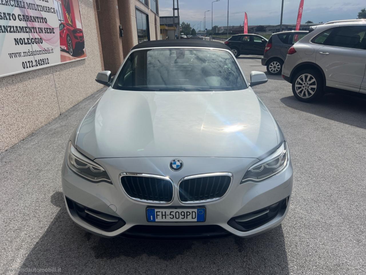 BMW 218d Cabrio Sport AUTOMATICO NAVI TAGLIANDI BMW