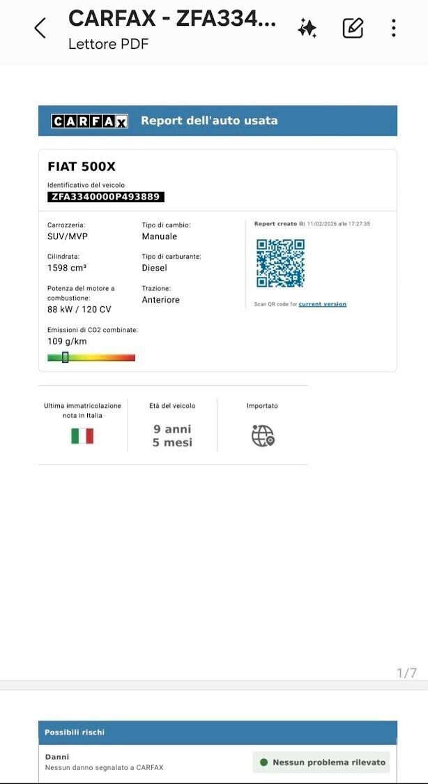 Fiat 500X 1.6 MultiJet 120 CV Pop Star