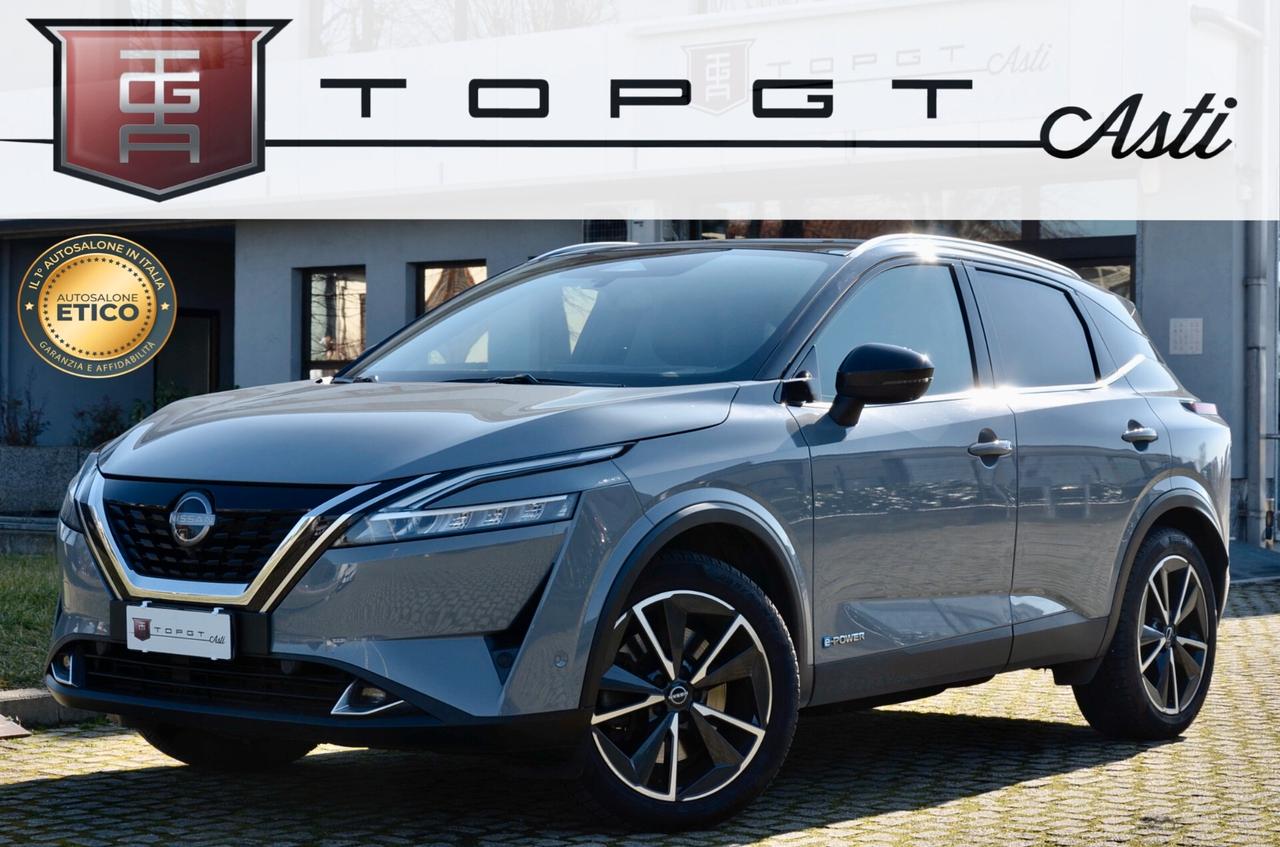 NISSAN QASHQAI 1.5 E-POWER TEKNA 2WD 158cv, SERVICE UFF NISSAN, UFF ITALIANA, UNICOPROP, EURO 6D, 360°, TETTO, PERMUTE