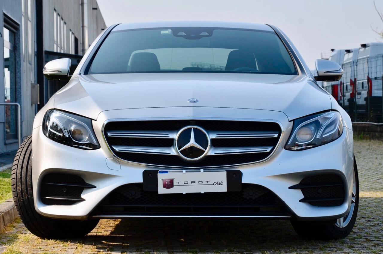 MERCEDES-BENZ E 220d PREMIUM AMG LINE 194cv AUTO, UFF ITALIANA, SERVICE MERCEDES, EURO 6C, HI-FI BURMESTER, MULTIBEAM, RETRO 360°, PERMUTE
