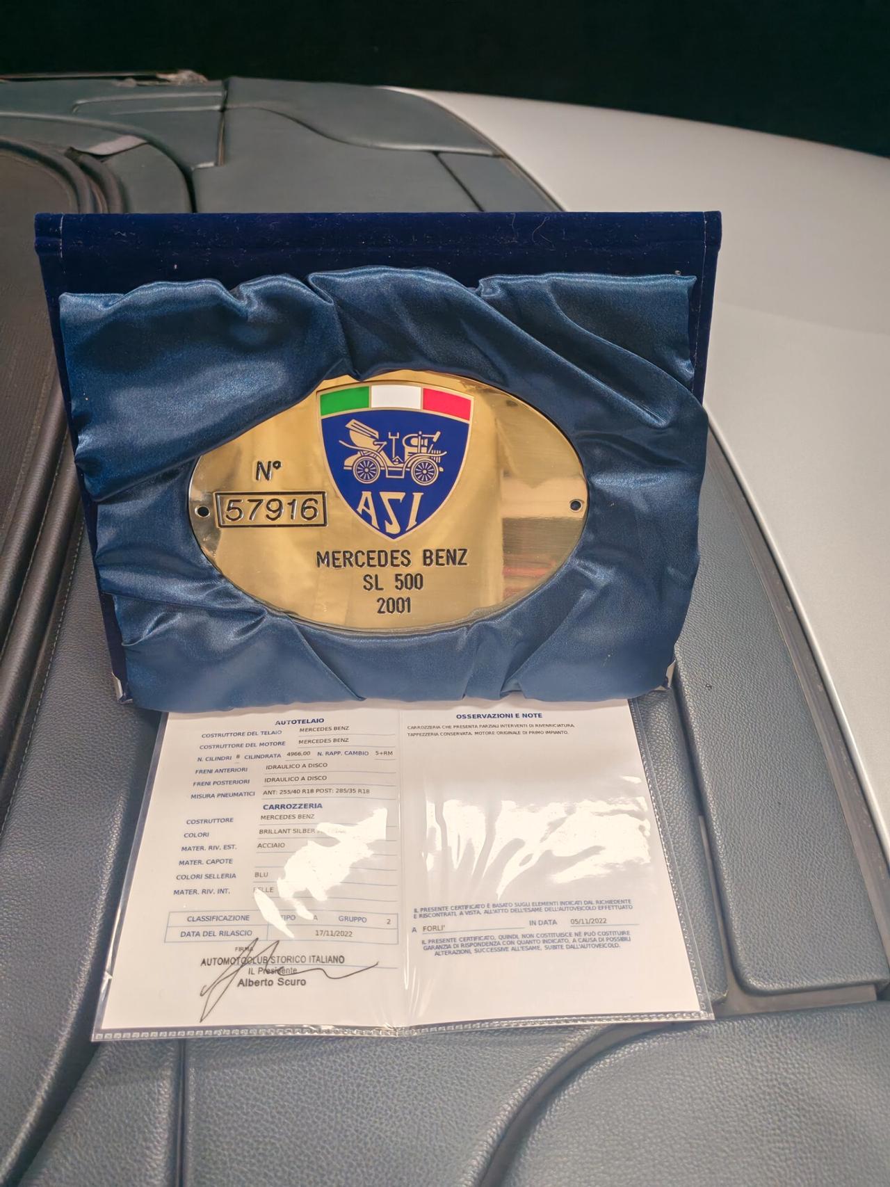 Mercedes SL 500 R230 Targa Oro