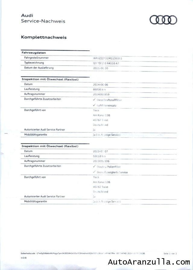 AUDI Q3 35 2.0 TDI 150CV S tronic Advanced Business Navi