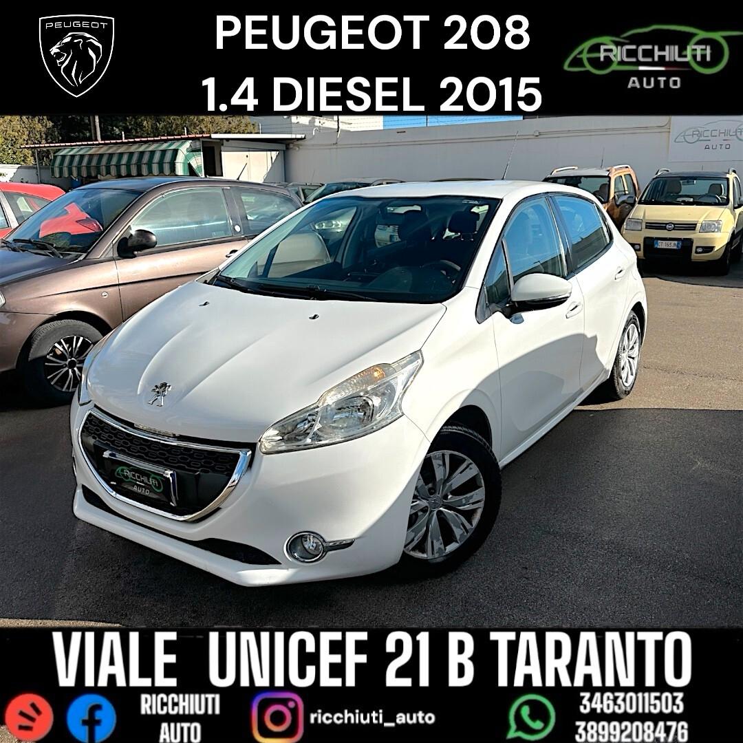 PEUGEOT 208 1.4 HDI DIESEL 2015 OK NEOPATENTATI