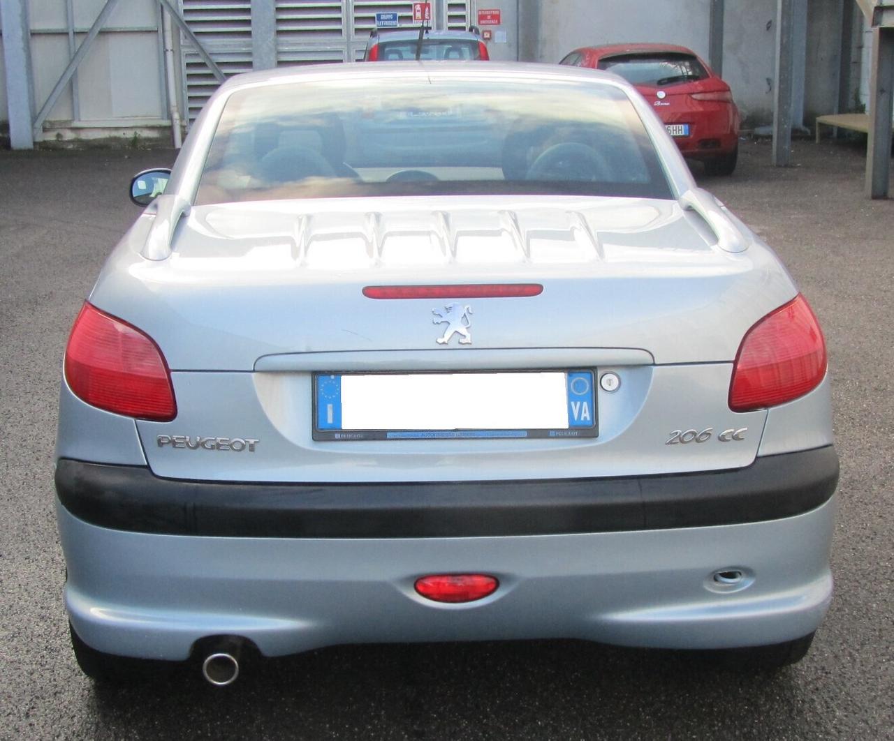 PEUGEOT 206CC 1.6 109Cv. COUPE' CABRIO WINDSTOP