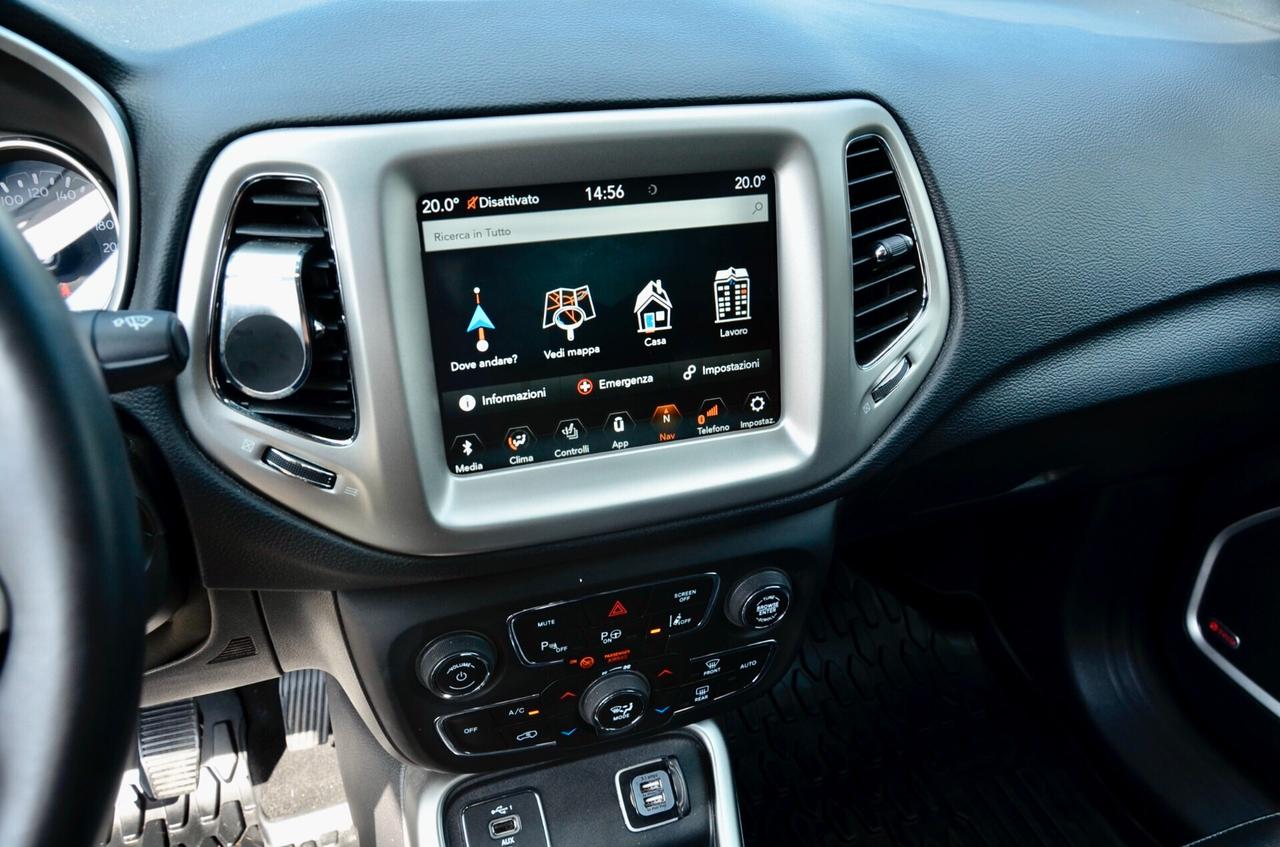 JEEP COMPASS 1.4 M-AIR S 2wd 140cv, UNICOPROP, SERVICE CON FATTURE, EURO 6D, HI-FI BEATS, NAVI, RETROCAMERA, FARI LED, PERMUTE