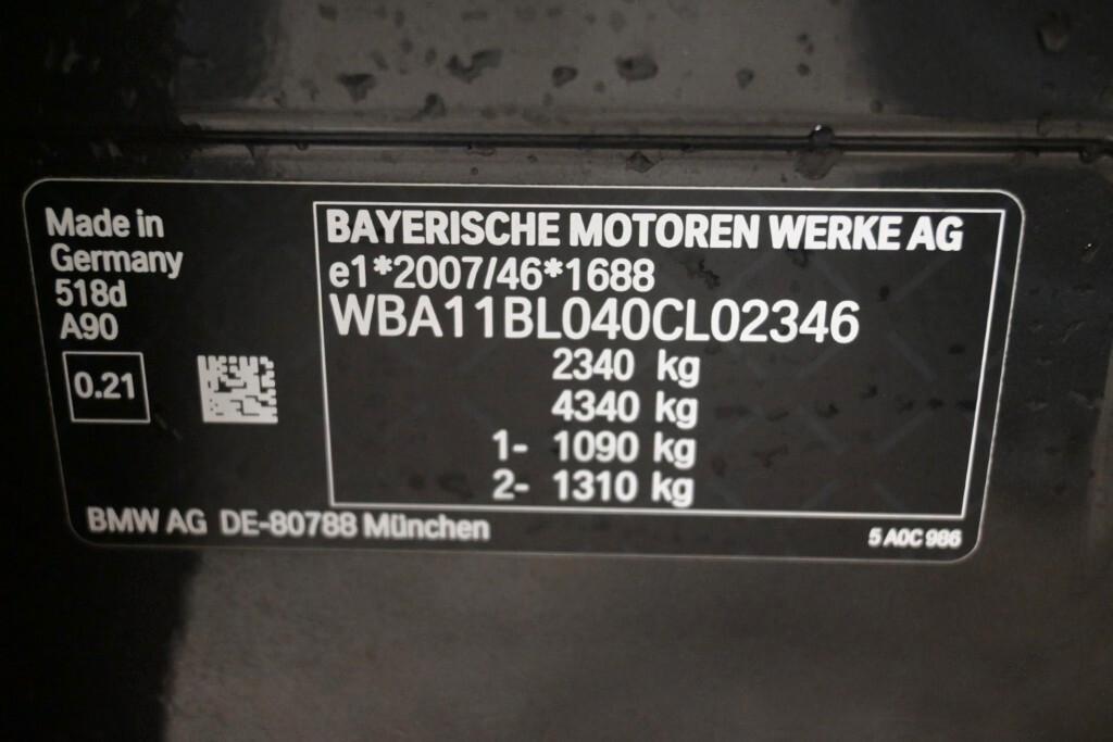 BMW 518D 150CV STEPTRONIC 48V BUSINESS DESIGN ( FARI LED - BMW DIGITAL COCKPIT - BMW DISPLAY KEY - PELLE - HEAD-UP DISPLAY - CRUISE - NAVI - MIRROR - PARK ASSISTANT - TELECAMERA POST. - CERCHI 18 )