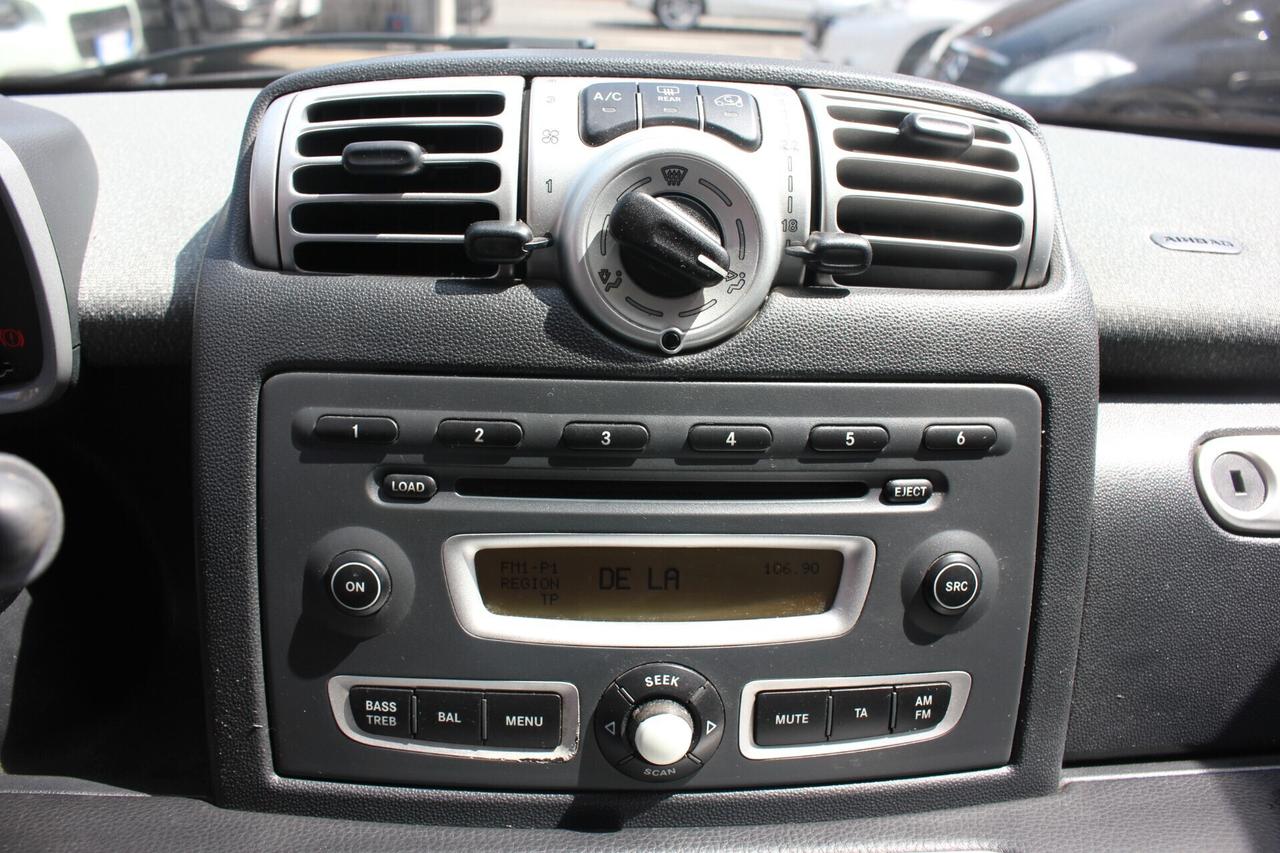 Smart forTwo 1.0 mhd Passion 71cv TAGLIANDATA GARANZIA 12 MESI KM REALI CERTIFICATI