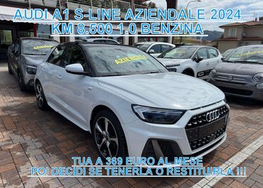 Audi A1 SPB 30 TFSI S line edition TUA A 369,00 EURO AL MESE POI DECIDI SE TENERLA O RESTITUIRLA