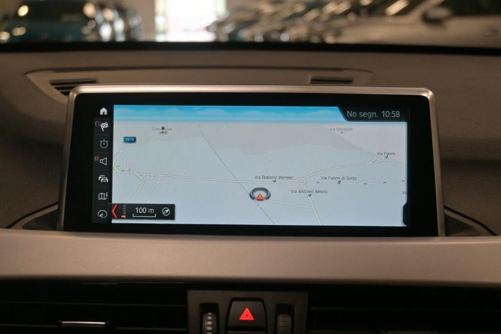 BMW X1 16D 115CV 6M. S-DRIVE BUSINESS ADVANTAGE ( FARI LED - CRUISE - NAVI - PELLE - PARK ASSISTANT - TELECAMERA POST. )