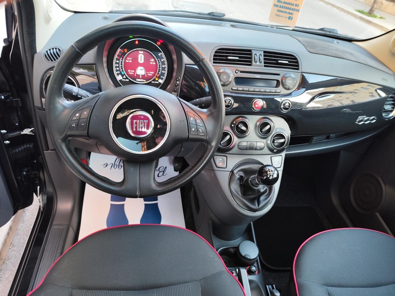 Fiat 500 1.2 BENZINA 69CV LOUNGE TETTO