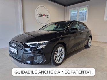 Audi A3 SPB 1.0 TFSI/MHEV S-TRONIC LED APPLE CAR PLAY/ANDROID AUTO VIRTUAL COCKPIT PLUS SEDILI RISCALDABILI ACC VETRI PRIVACY