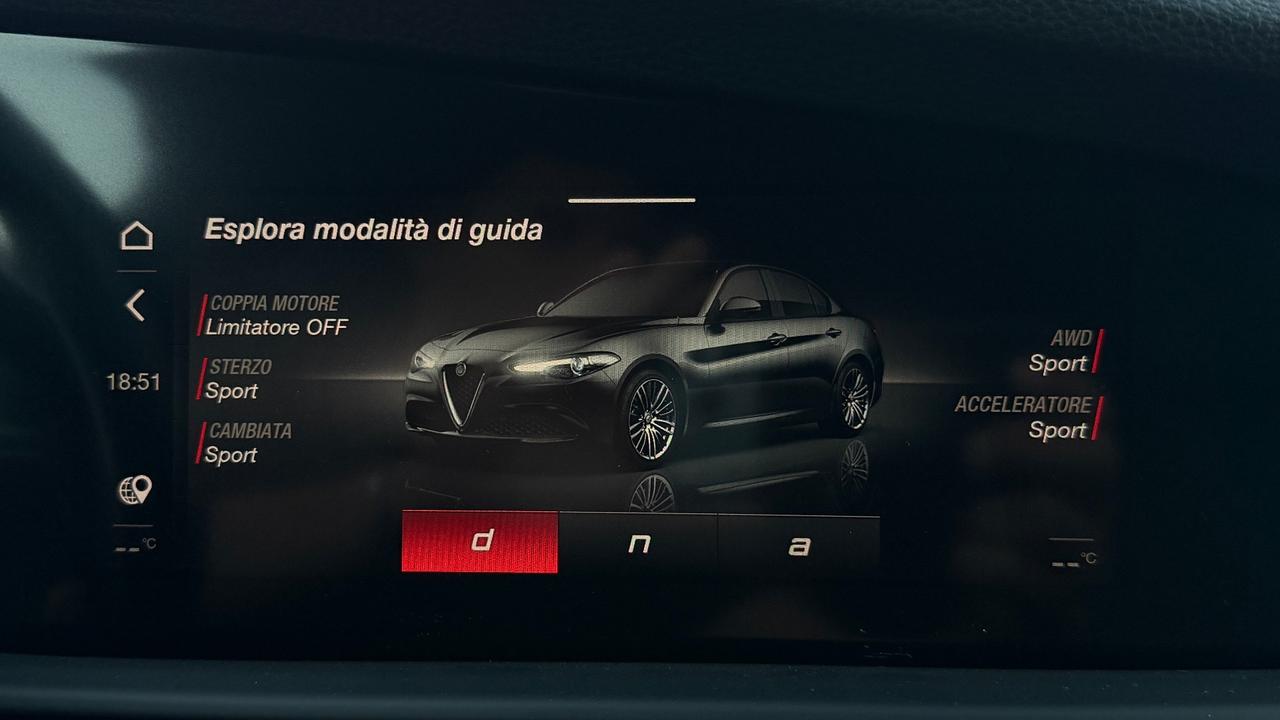 ALFA ROMEO GIULIA 2.2 SUPER AT8 190CV - FULL LED, PELLE, SEDILI RISCALDATI