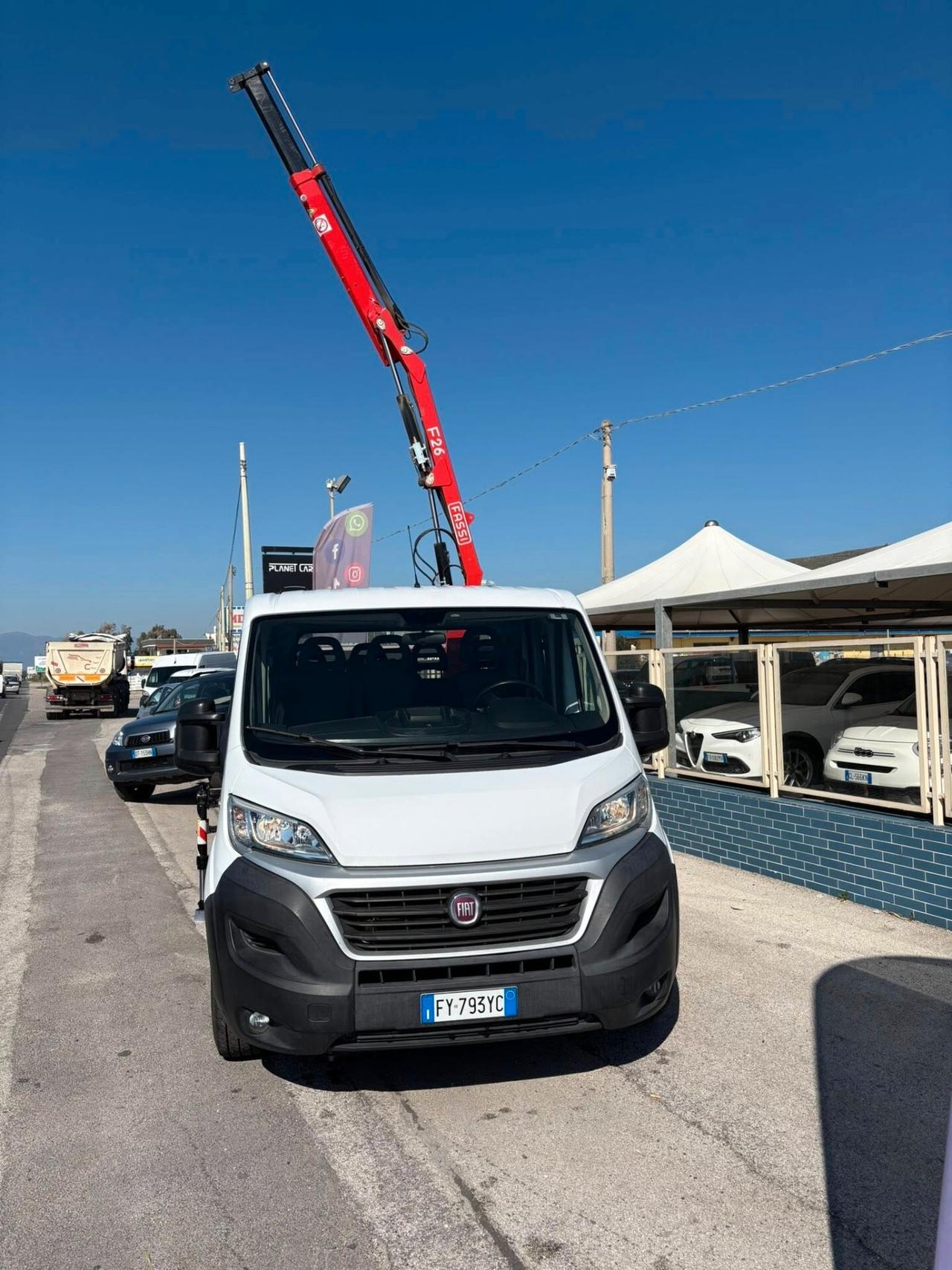 Fiat Ducato Maxi doppia cabina 7 posti gru fassi