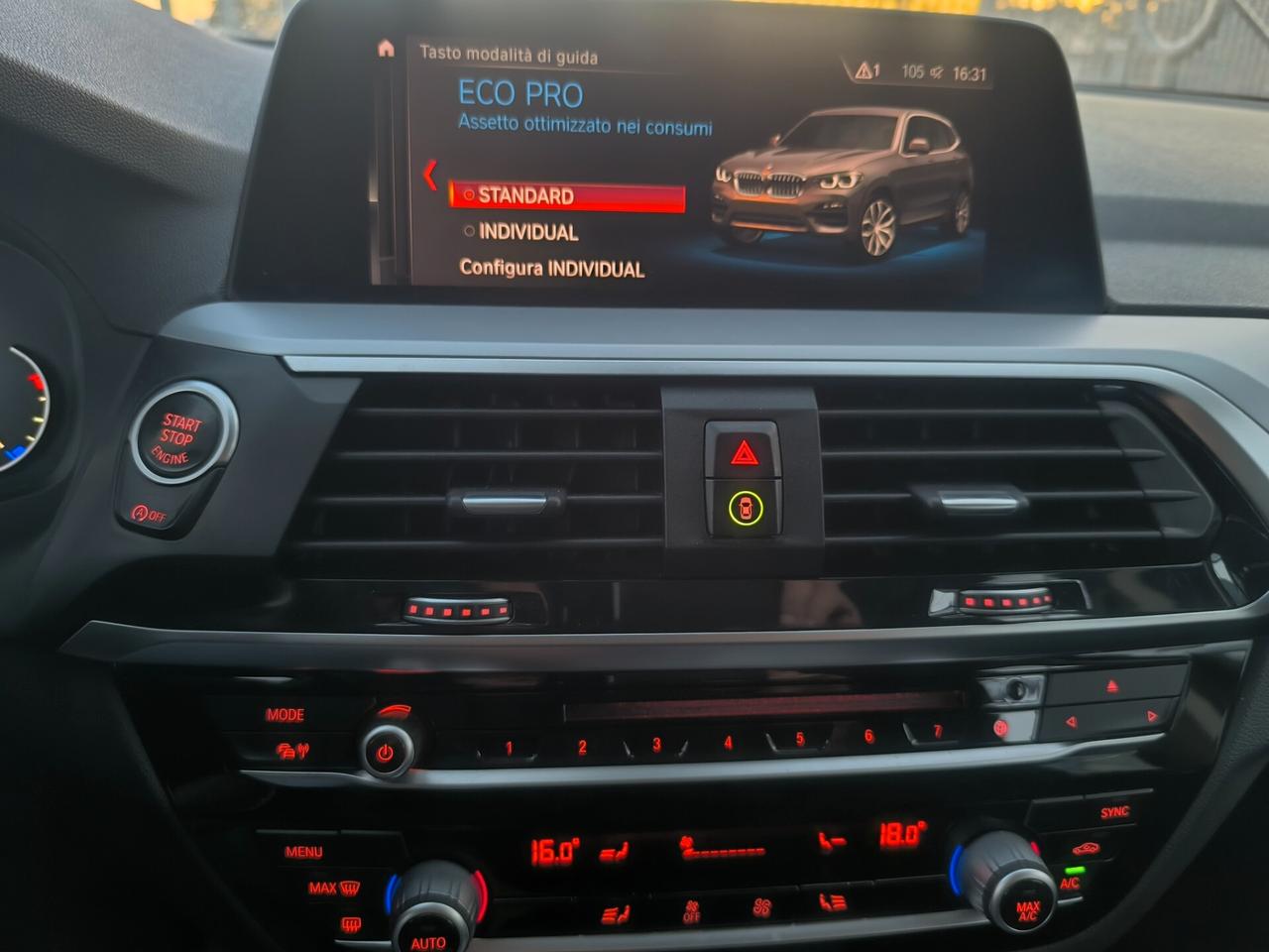 BMW X3 XDRIVE 2.0 DIESEL 190cv 07/20 KM 99.000 TAGLIANDI BMW LED/NAV/SENS.ANT POST/