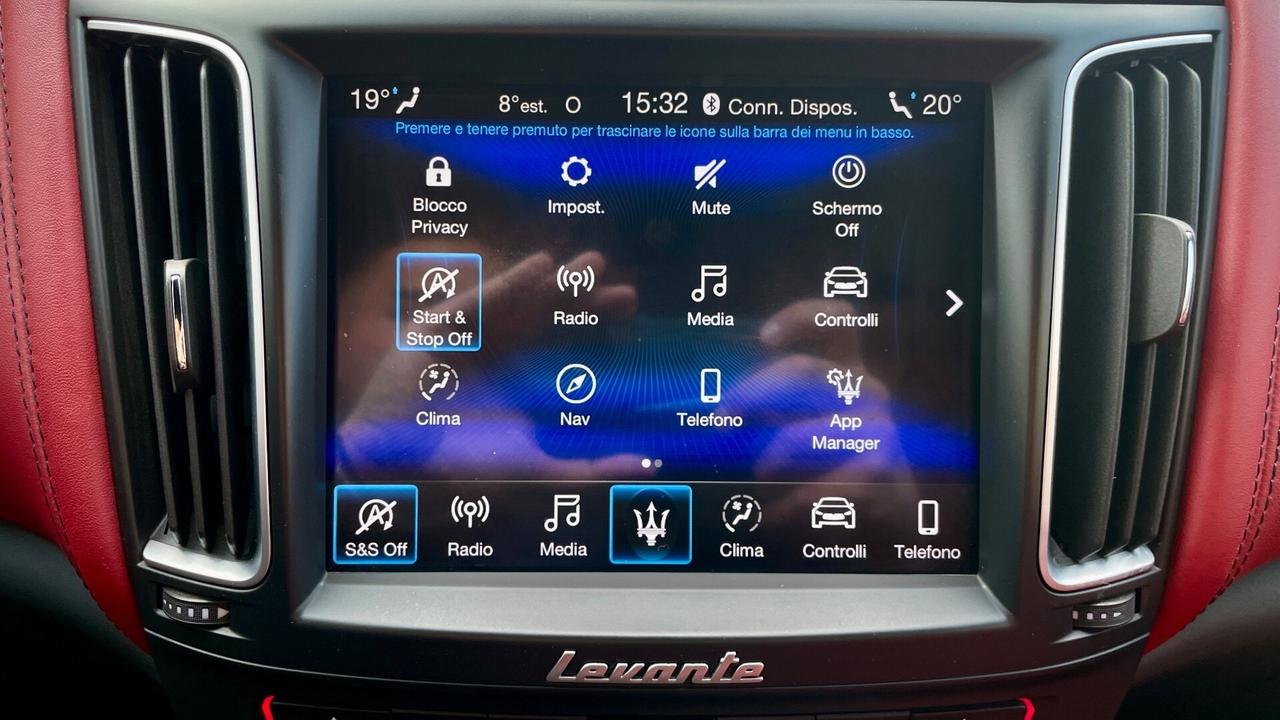 MASERATI LEVANTE 3.0 GRANSPORT Q4 V6 275CV - FULL LED, PELLE, SOSPENSIONI REGOLABILI, SEDILI ELETTRICI