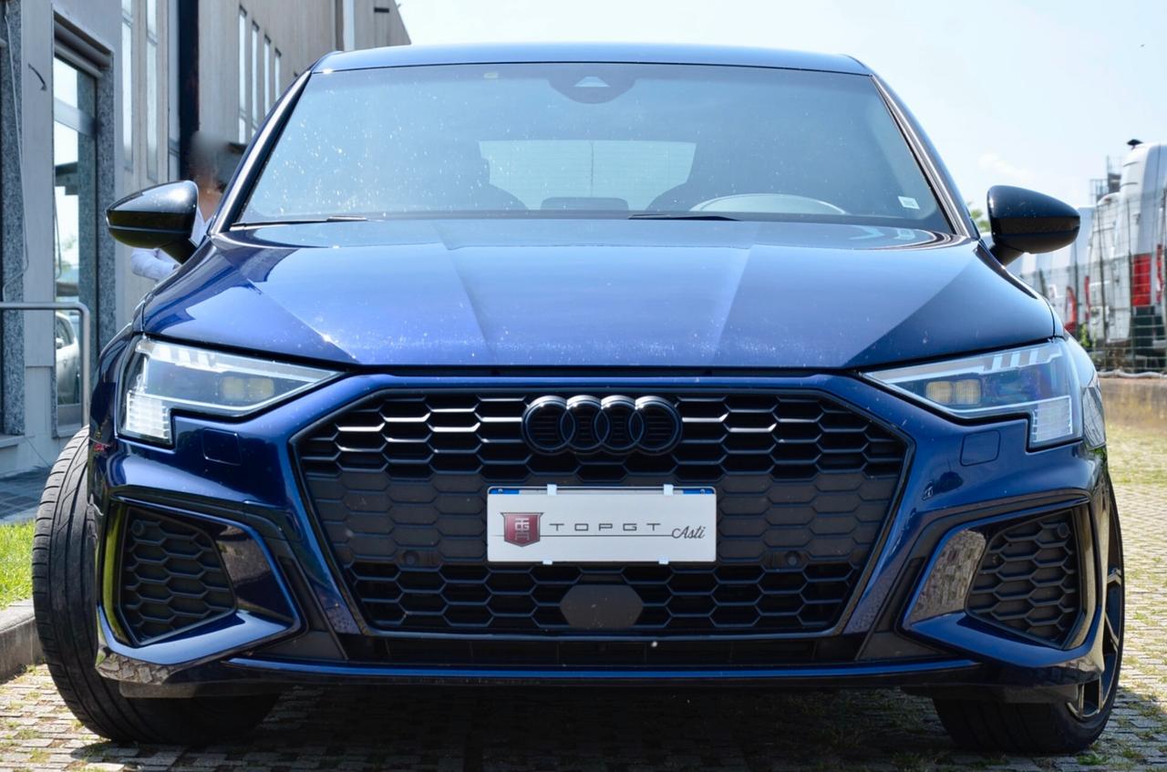 AUDI A3 SPORTBACK 2.0 TDI S-LINE INT+EXT 116cv S-TRONIC, UFF ITALIANA, EURO 6D, MATRIX, RETROCAMERA, PERMUTE