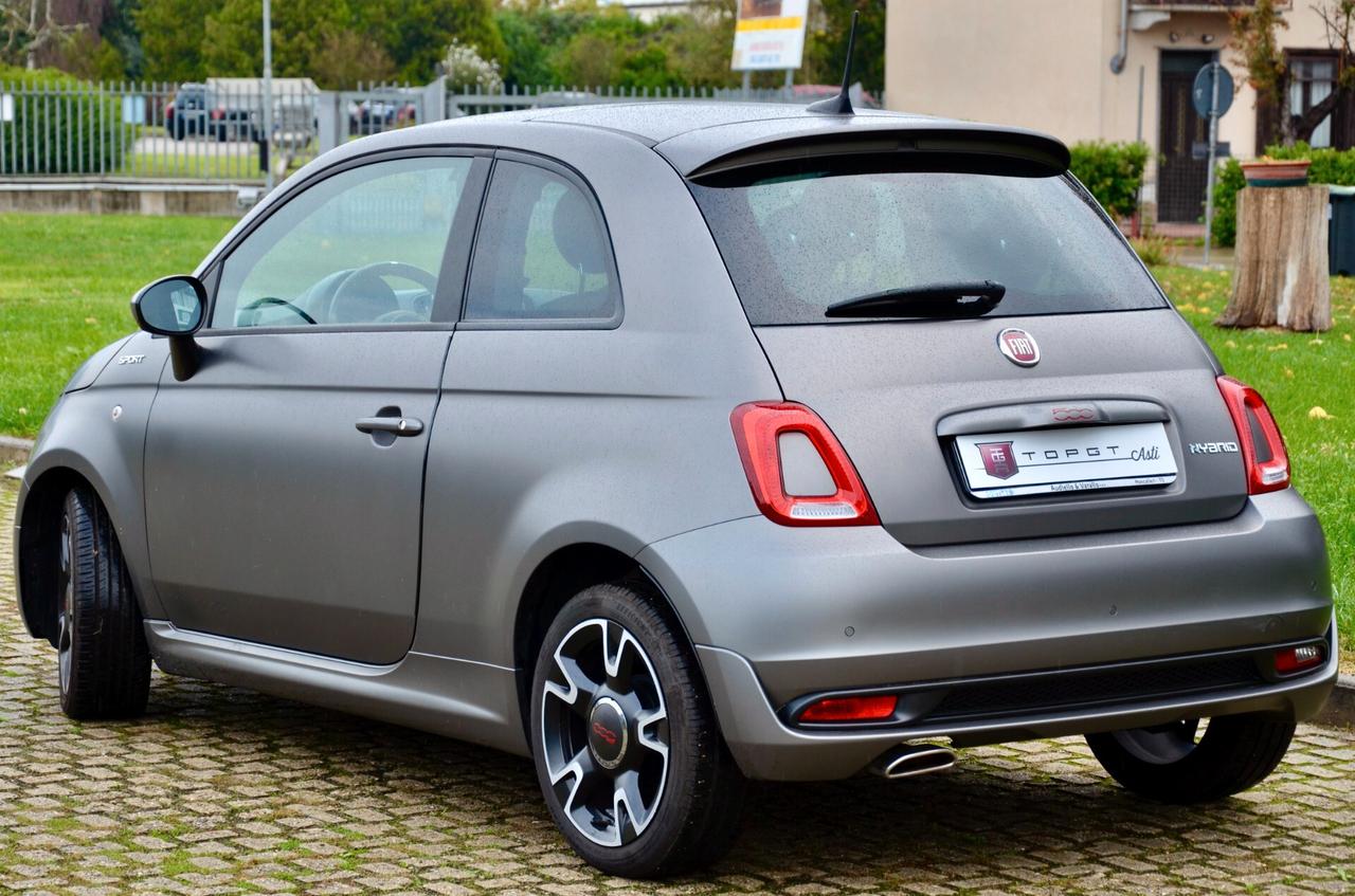 Fiat 500 1.0 Hybrid Sport 70cv, TETTO, NEOPATENTATO, SERVICE UFF FIAT, EURO 6D, PERMUTE