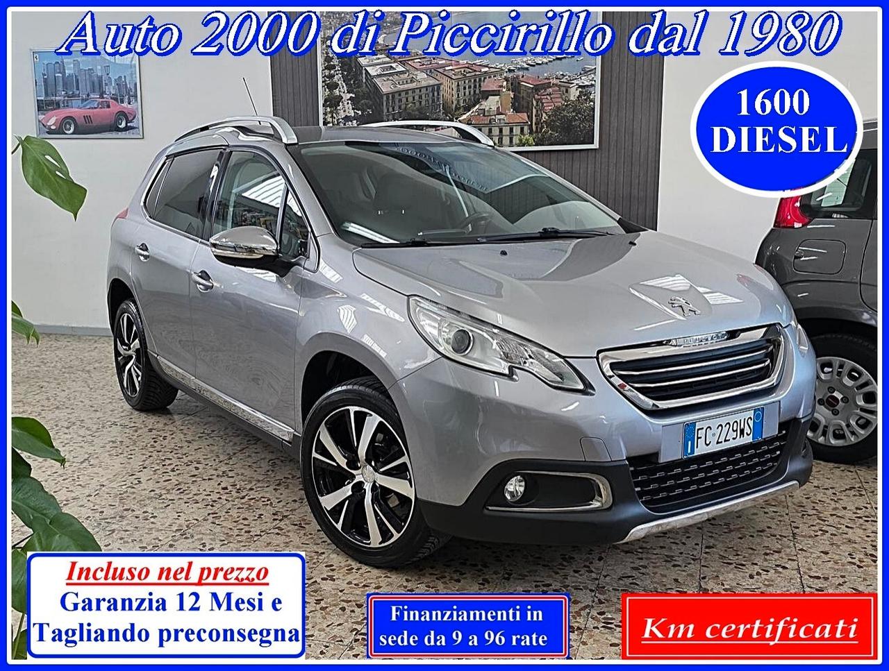 Peugeot 2008 1.6 HDI Allure km Certif. Garanzia12Mesi