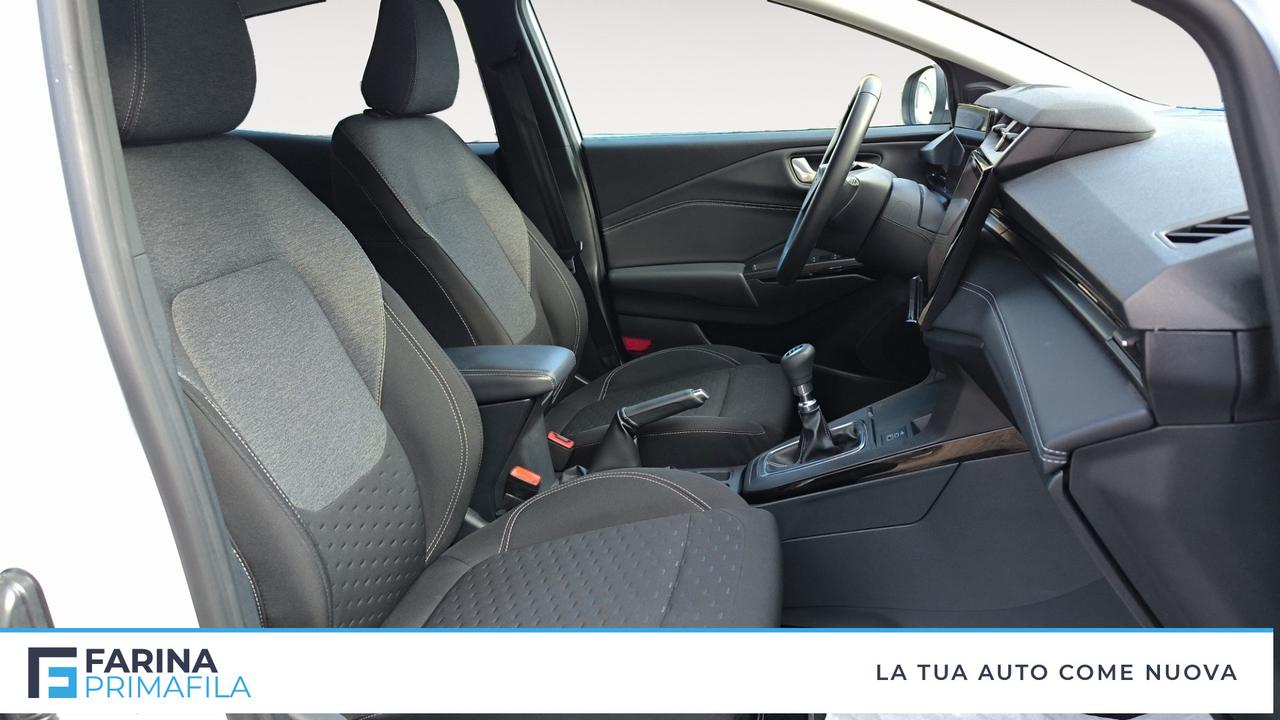FORD Puma Titanium 1.0 EcoBoost Hybrid 125CVTrasmissione manuale a 6 rapporti Trazione anteriore