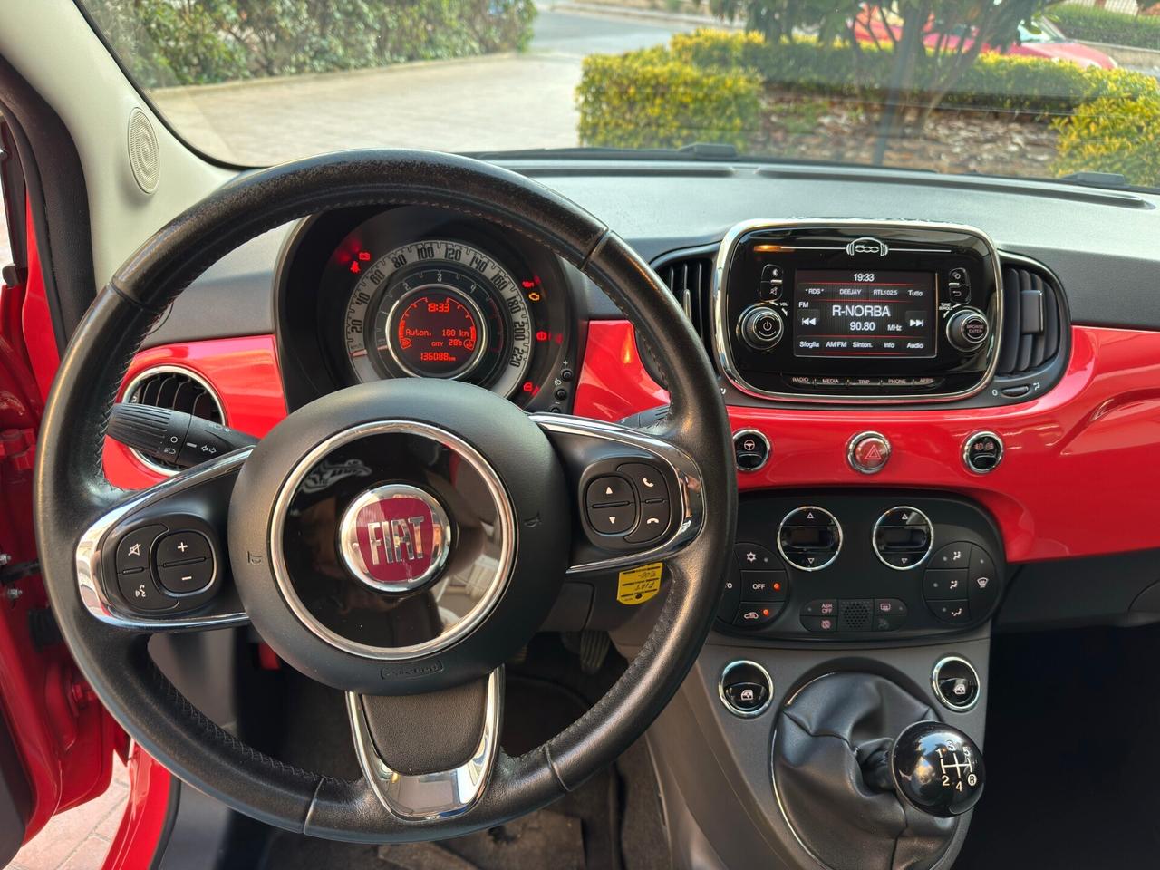 Fiat 500 C 1.3 Multijet 95 cv Lounge Cabrio Rosso corallo