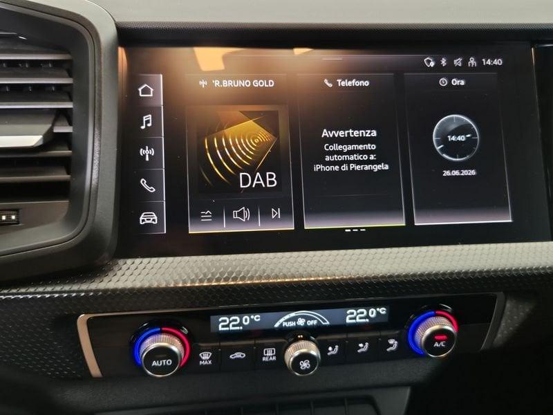 Audi A1 II 2019 Sportback Benzina Sportback 30 1.0 tfsi Admired 110cv s-tronic