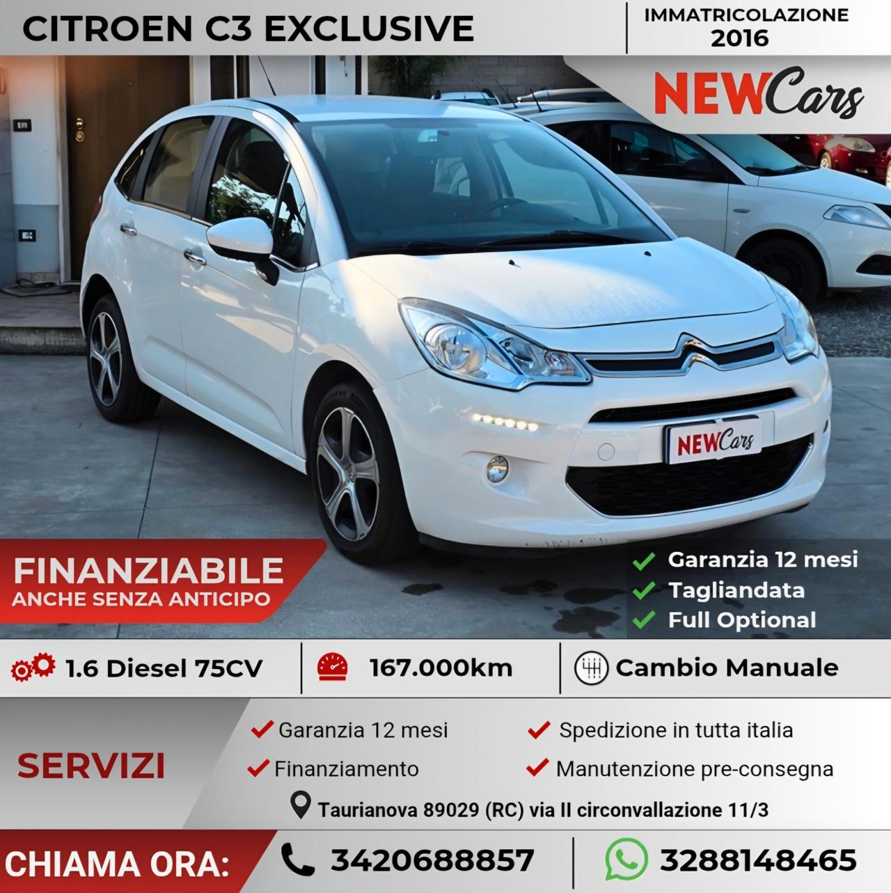 Citroen C3 BlueHDi 75 Exclusive
