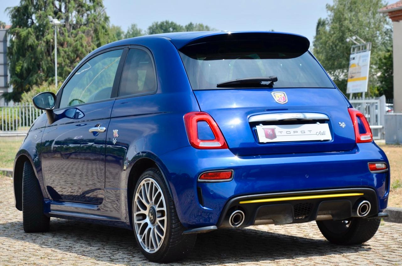 ABARTH 595 1.4 T-JET 145cv MANUALE, UFF ITALIANA, EURO 6D, BLU PODIO, LUCI AMBIENTE, 17", PERMUTE