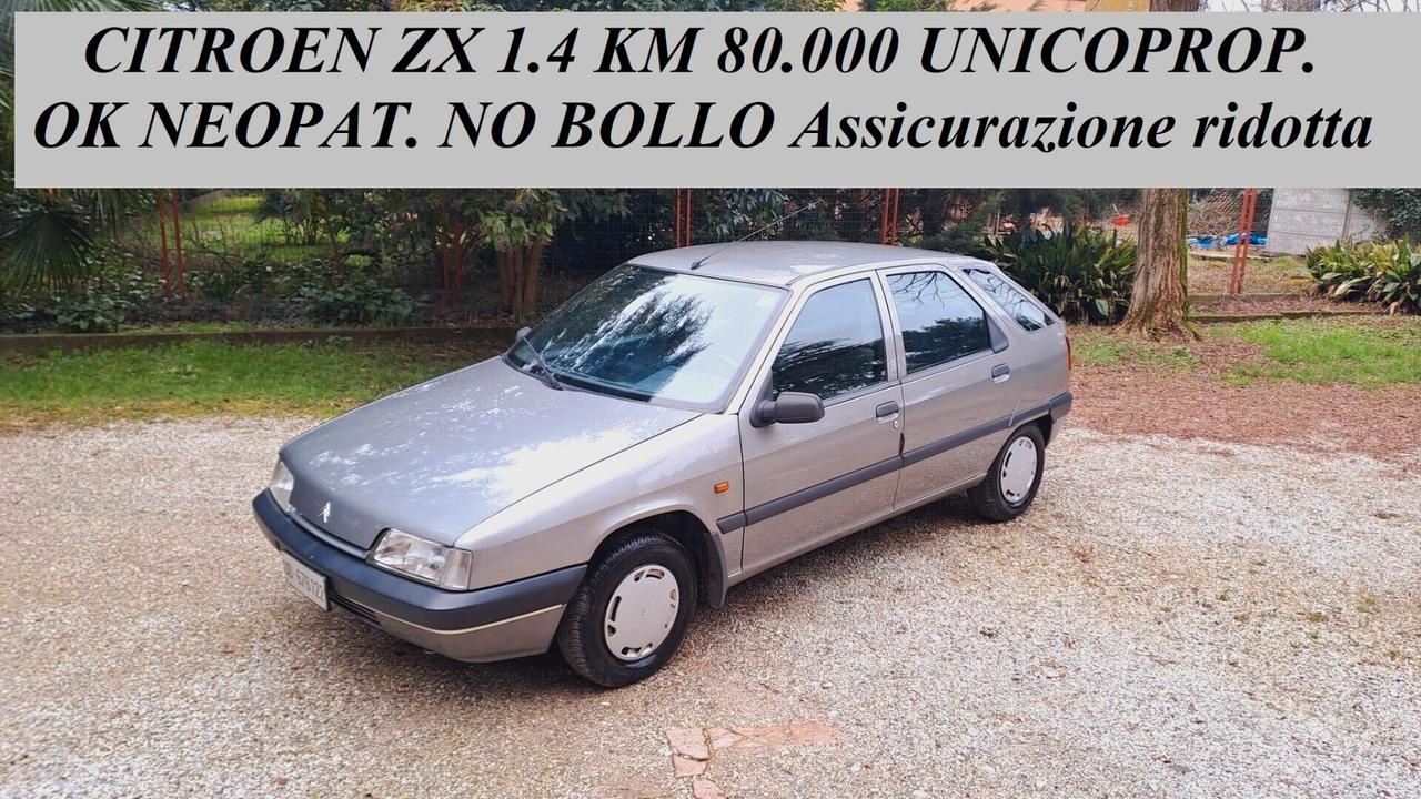 Citroen ZX aura km 80.000 originali anno 1990 OK NEOPATENTATI