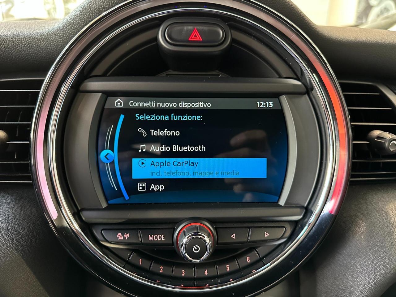 Mini Cabrio Cooper D Hype 1.5 Auto-LED-17"-Telecamera-Carplay-Pack Luci