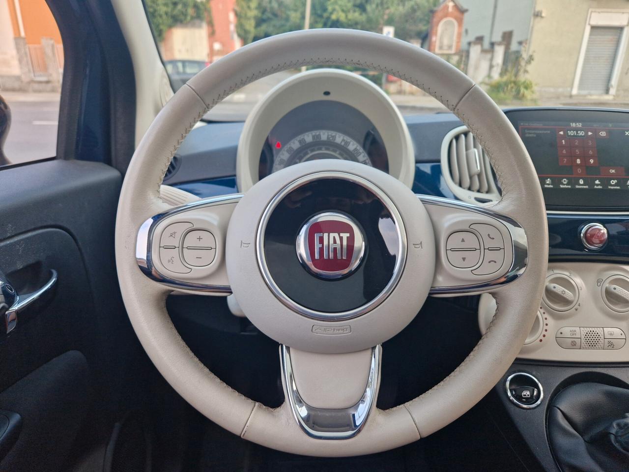 Fiat 500 1.2 70CV "46.400 km" Carplay, Sensori, Fendinebbia