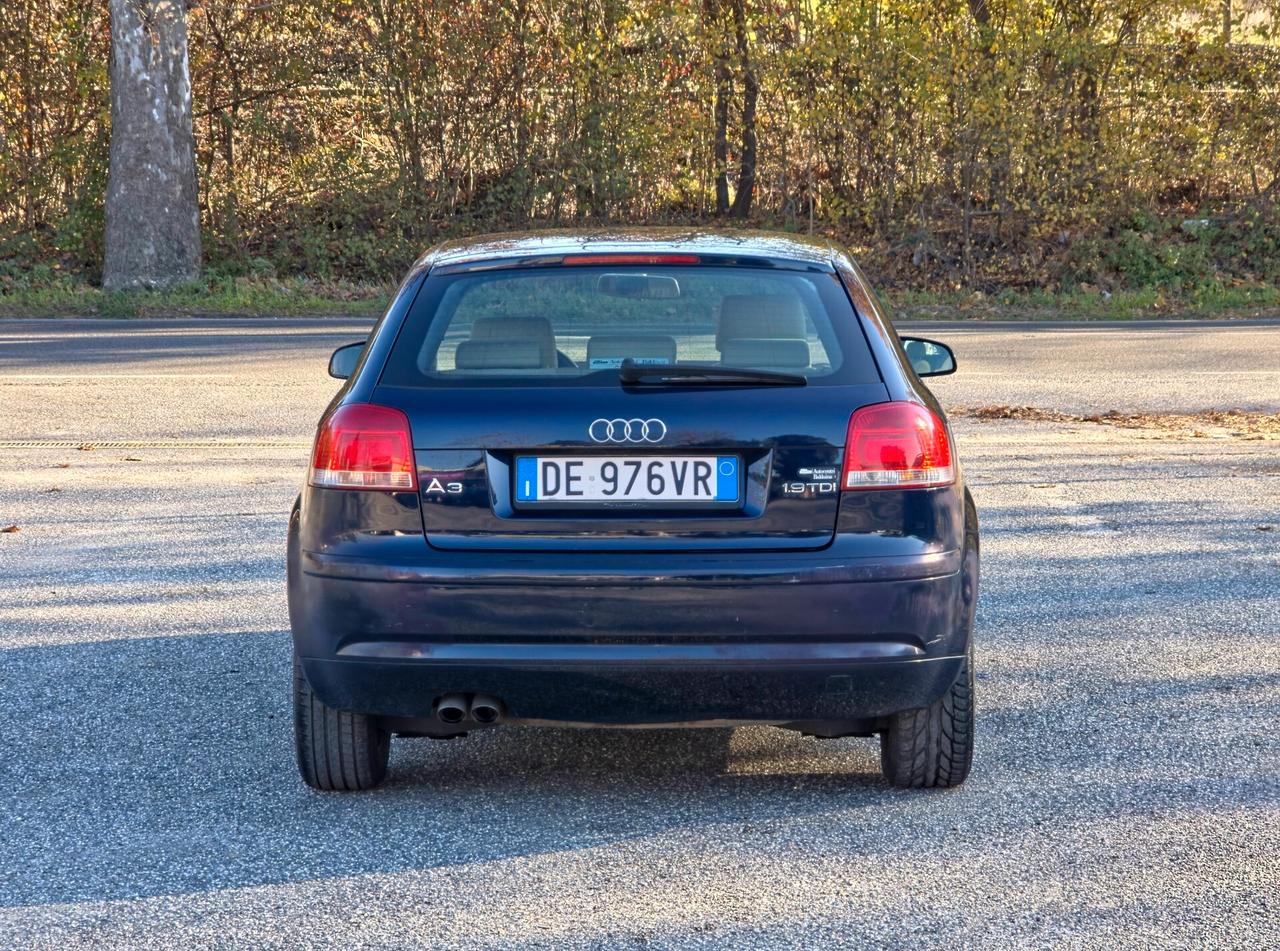 Audi A3 1.9 TDI F.AP. Ambiente 2007-E4 Manuale NEO