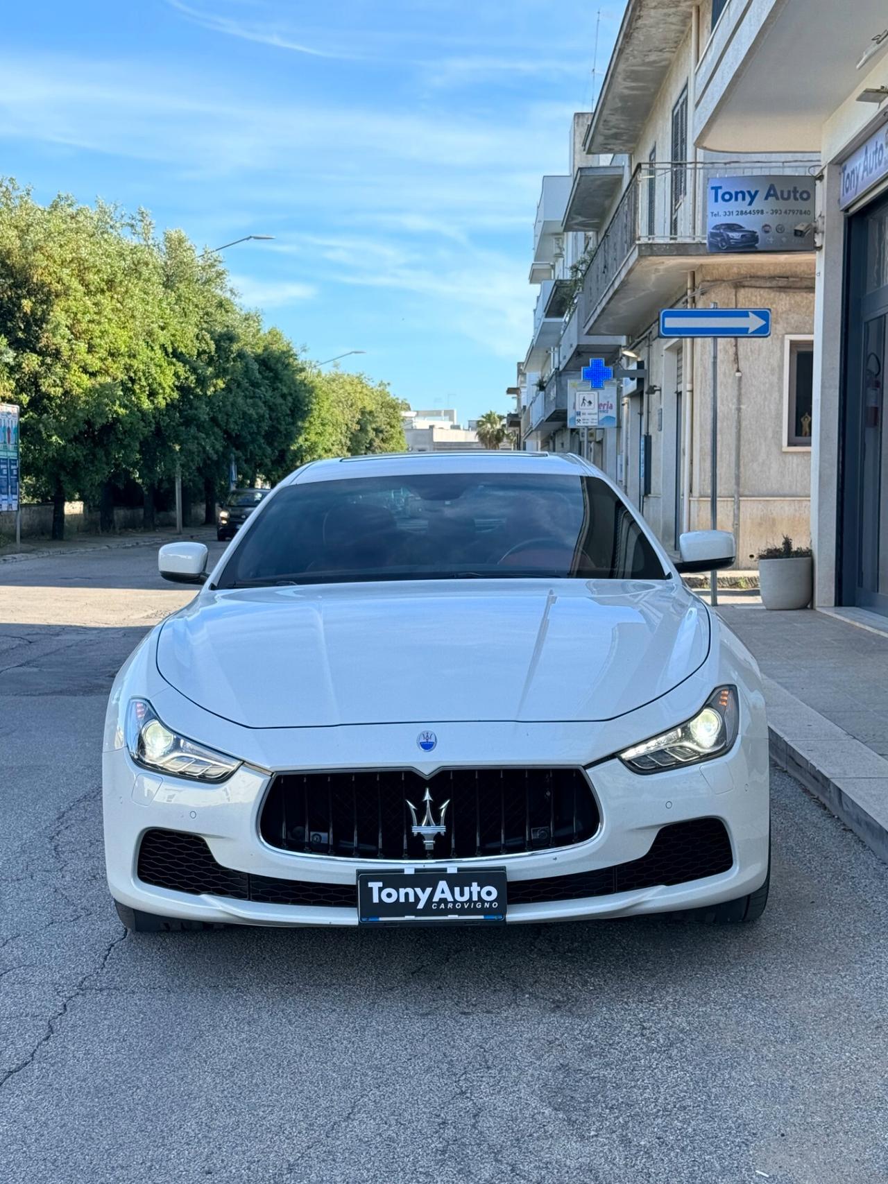 Maserati Ghibli 3.0 V6 bt S Q4 410cv auto E6 TETTO APRIBILE,TELECAMERA,PELLE CARTIER,NAVI,km certificati
