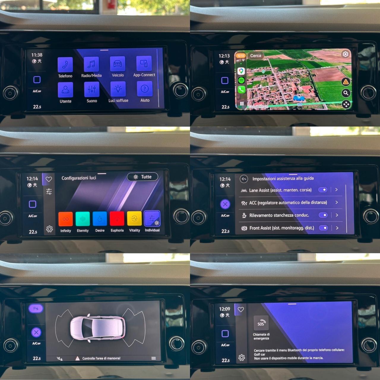 VOLKSWAGEN GOLF LIFE 2.0 TDI 116CV *CARPLAY*LUCI*NEOPATENTATI*