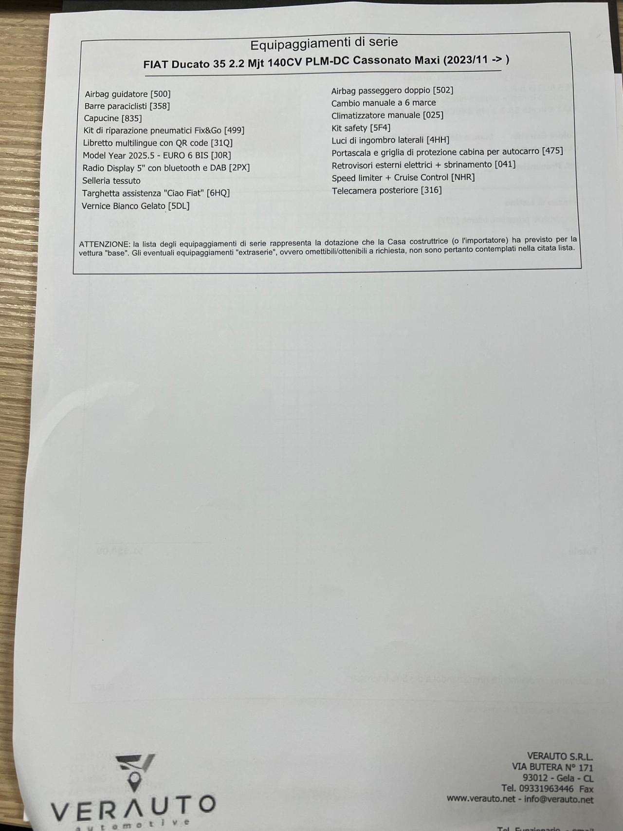 Fiat Ducato 2.2 mjt 140CV Doppia cabina Cassonato Maxi