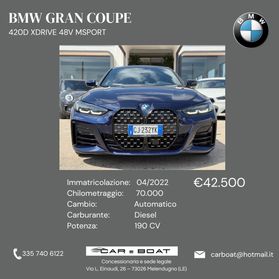 Bmw 4er Gran Coupe 420d xDrive 48V Msport