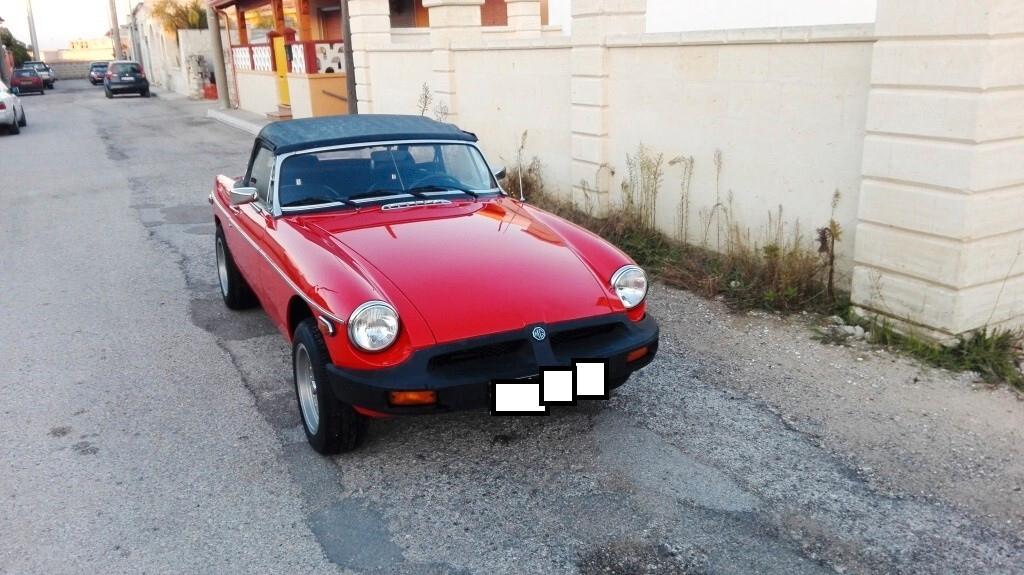 Mg MGB Roadster 1.8cc, anno 1978, certificata ASI