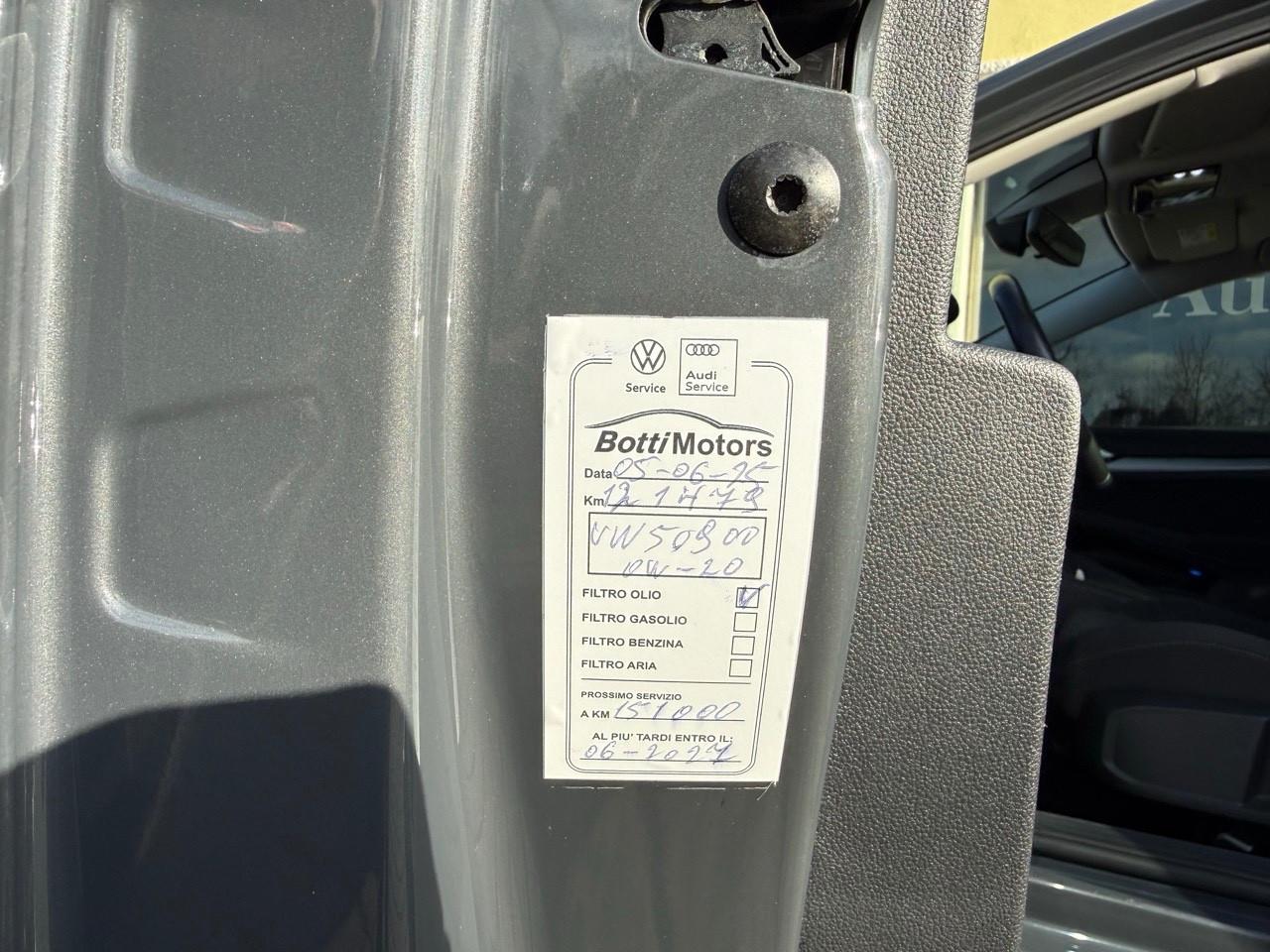 VW Golf 2.0 TDI DSG 2022 UNIPRO/TG UFFICIALI