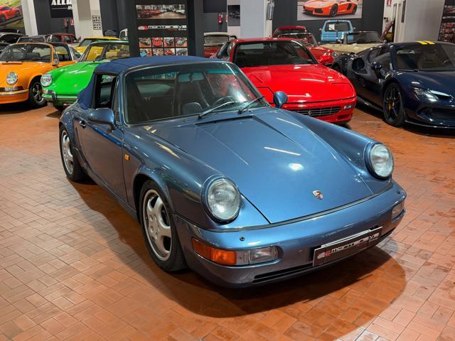 PORSCHE 964 Cabrio-Baltic Blu-Pelle Blu-Capote Blu