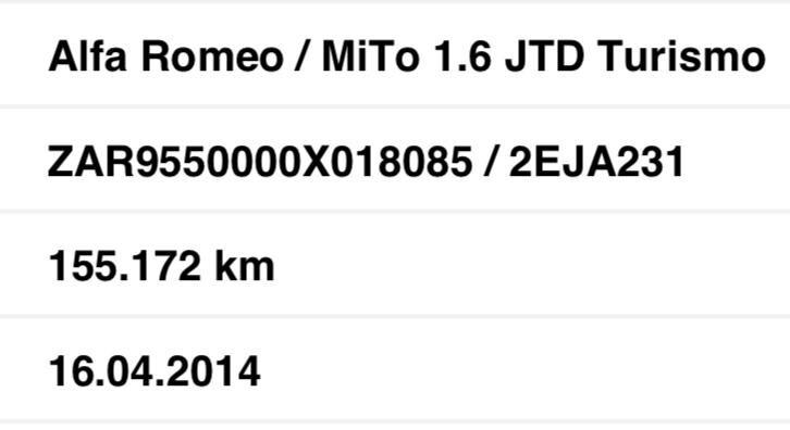 Alfa Romeo MiTo 1.6MJT 120CV