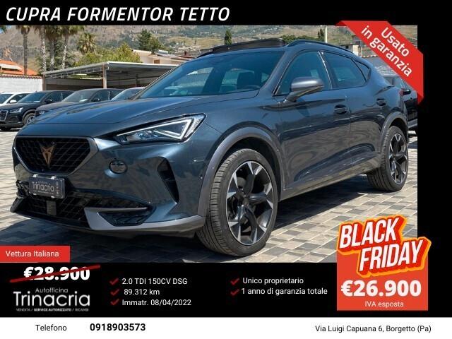 Cupra Formentor 2.0 TDI 150CV DSG 4drive Tetto