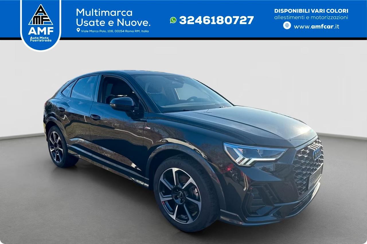 Audi Q3 Sportback 35 TFSI S-Line S-tronic telecamera 19"