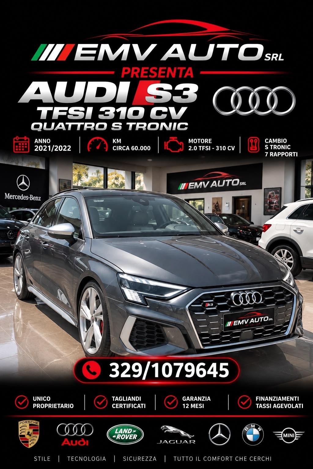 Audi S3 TFSI 310 CV QUATTRO S TRONIC SPORT ATTITUDE