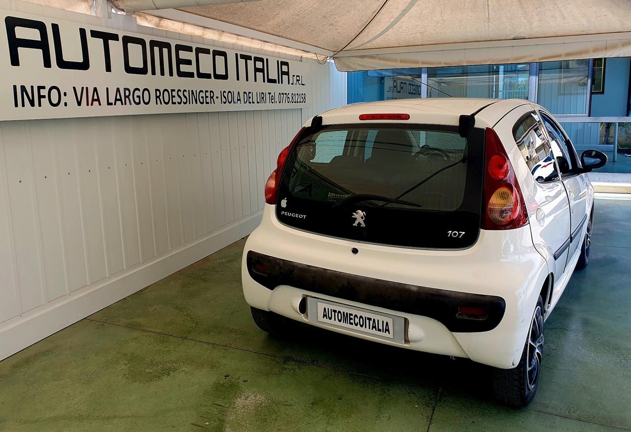 Peugeot 107 1.0 BENZ - 5 PORTE - 2012 - KM. 118.000