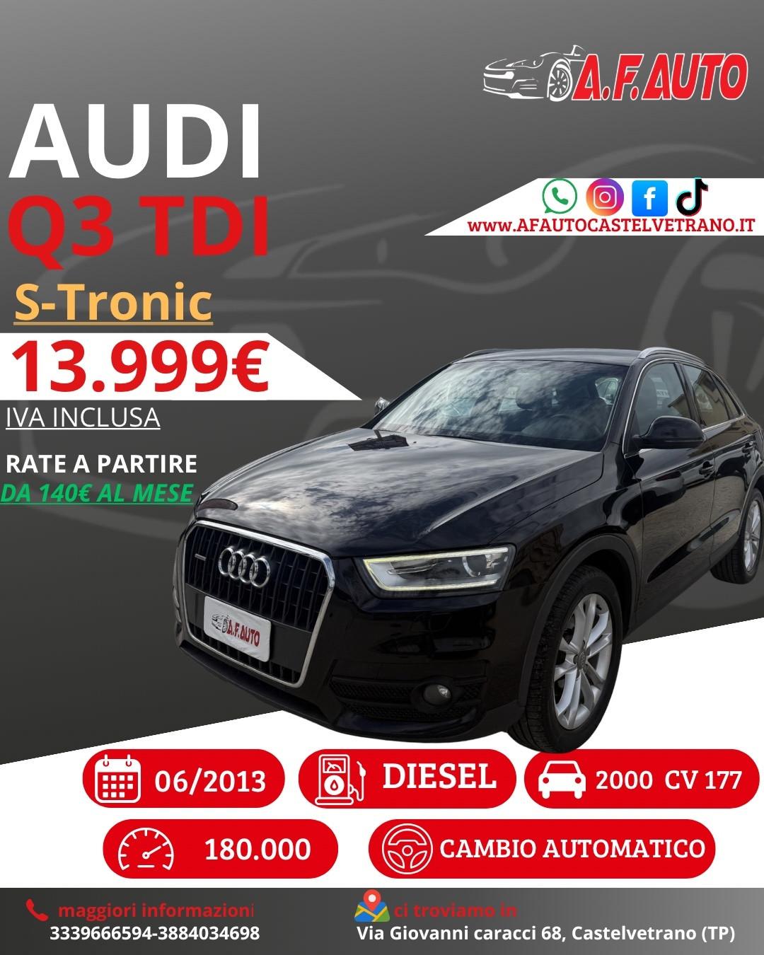 Audi Q3 2.0 TDI 177 CV quattro S tronic Advanced Plus