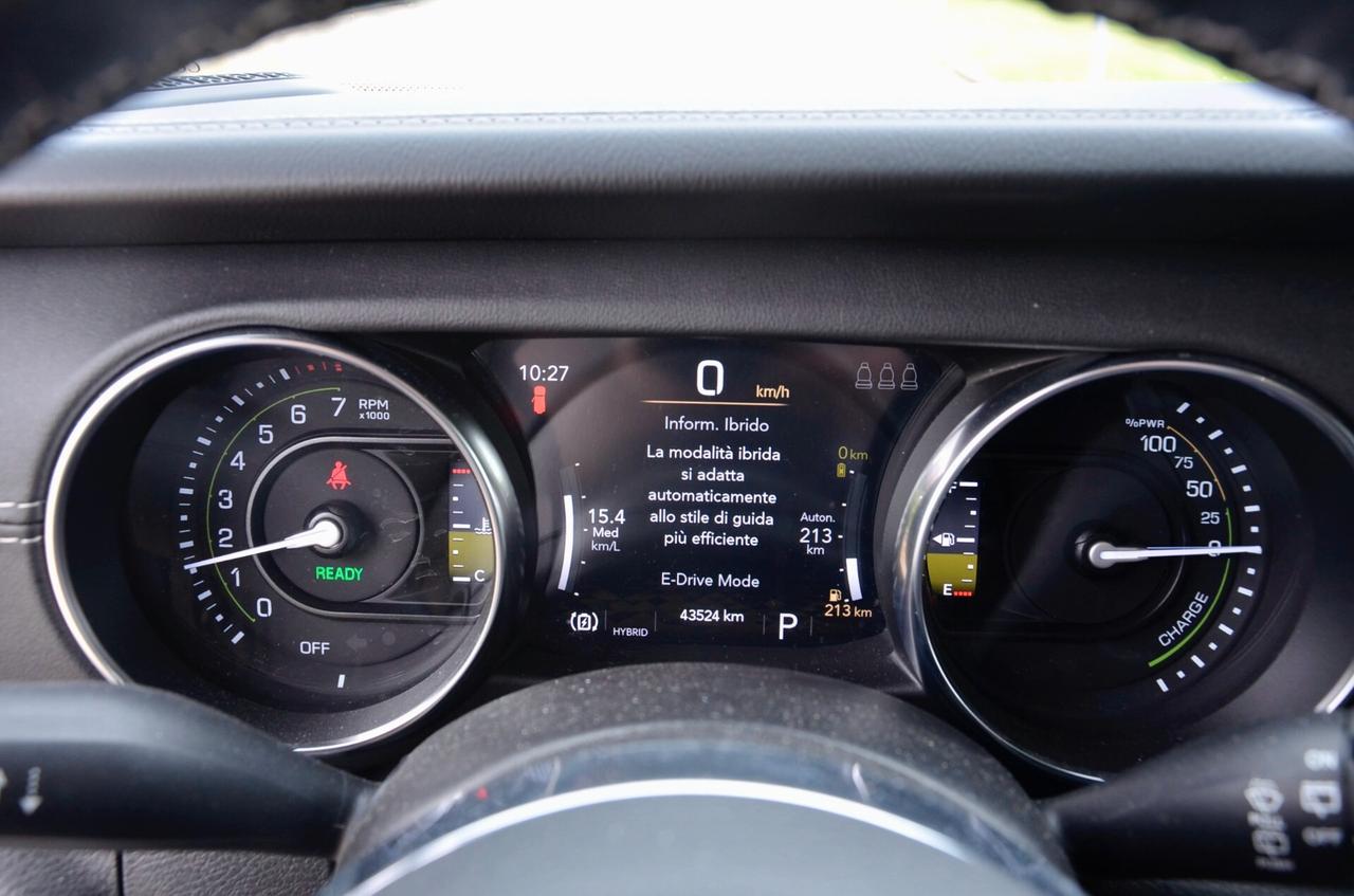 JEEP WRANGLER UNLIMITED 2.0 PHEV SAHARA 4xe 380cv AUTO, IVA COMPRESA, UFF ITALIANA, HI-FI ALPINE, FARI LED, PERMUTE