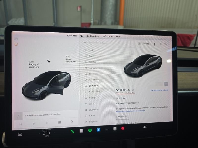 TESLA MODEL 3 75 KWH PERFORMANCE DUAL MOTOR 4WD 4 PORTE BERLINA