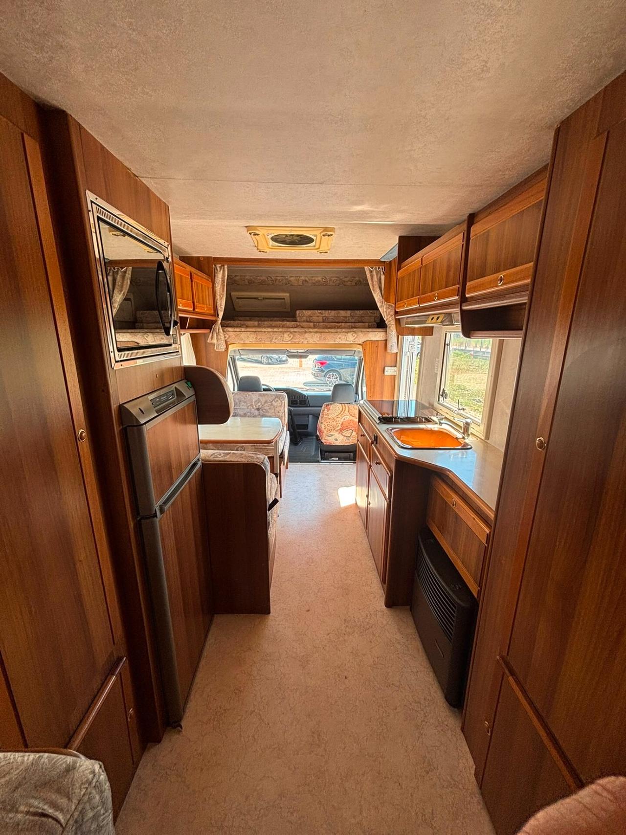 Mercedes-benz camper mansardato rimork super brig 729