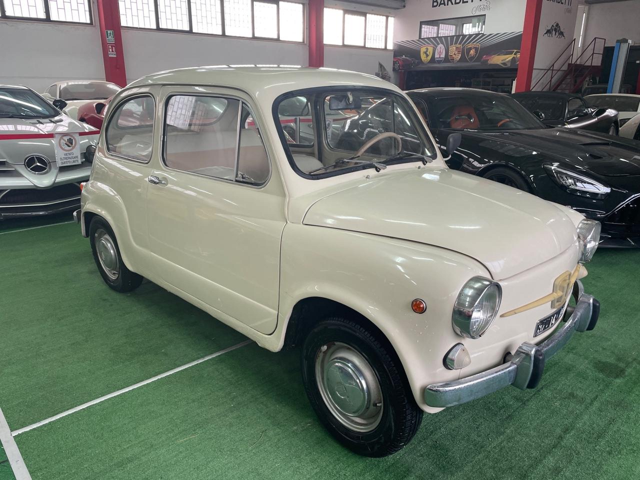 Fiat 600D Targa Originale PERMUTE RATE